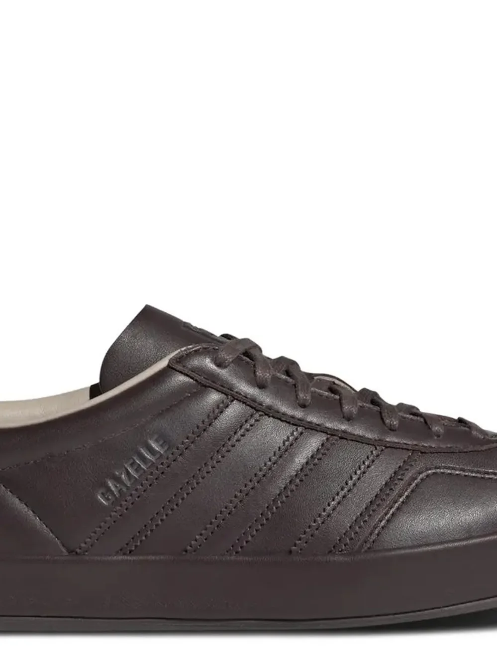 Adidas Men’s Brown Leather Retro Sneakers - Gazelle Luxe